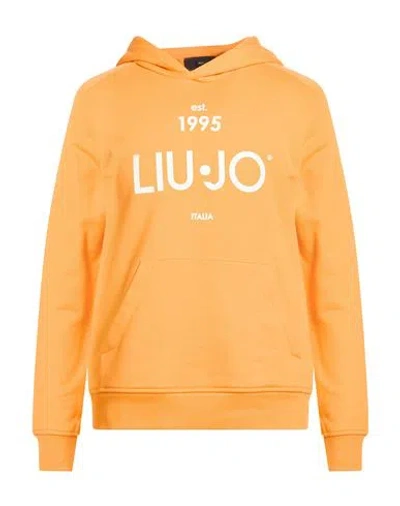 Liu •jo Man Man Sweatshirt Orange Size L Cotton, Elastane