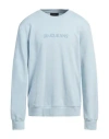 Liu •jo Man Man Sweatshirt Sky Blue Size Xxl Cotton, Elastane In Blue