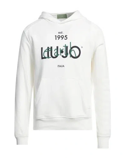 Liu •jo Man Man Sweatshirt White Size 3xl Cotton, Polyester, Elastane