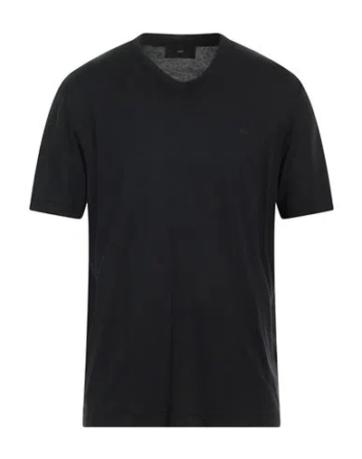 Liu •jo Man Man T-shirt Midnight Blue Size 3xl Lyocell, Cotton In Black