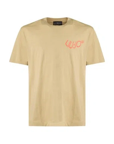Liu •jo Man Man T-shirt Sage Green Size 3xl Cotton In Neutral