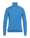 Liu •jo Man Man Turtleneck Azure Size Xxl Virgin Wool