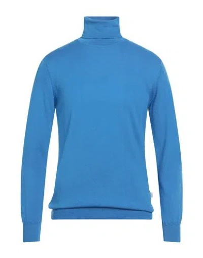 Liu •jo Man Man Turtleneck Azure Size Xxl Virgin Wool