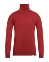 Liu •jo Man Man Turtleneck Brick Size 3xl Merino Wool, Acrylic In Red