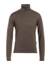 Liu •jo Man Man Turtleneck Brown Size M Acrylic, Wool