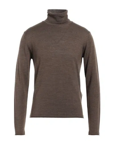 Liu •jo Man Man Turtleneck Brown Size M Acrylic, Wool