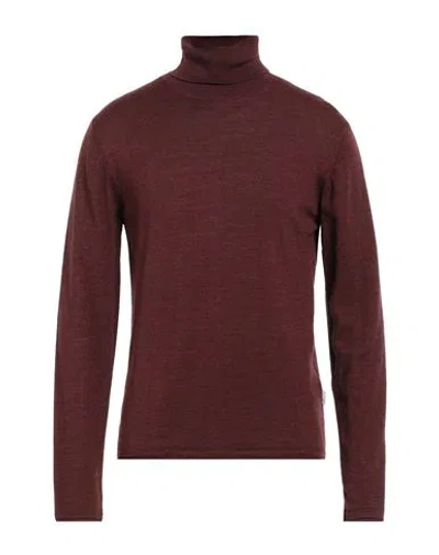 Liu •jo Man Man Turtleneck Burgundy Size Xxl Acrylic, Wool In Red