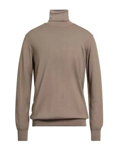 Liu •jo Man Man Turtleneck Camel Size 3xl Virgin Wool