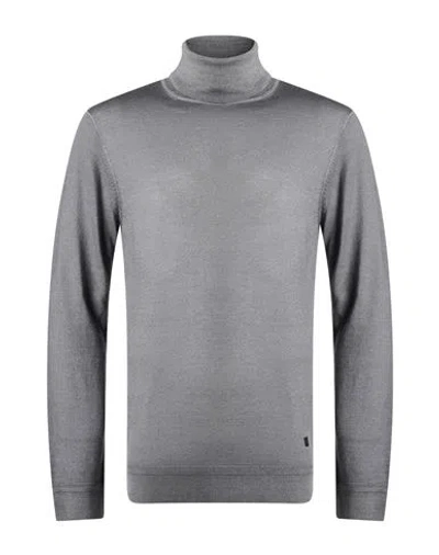 Liu •jo Man Man Turtleneck Grey Size 3xl Wool In Gray