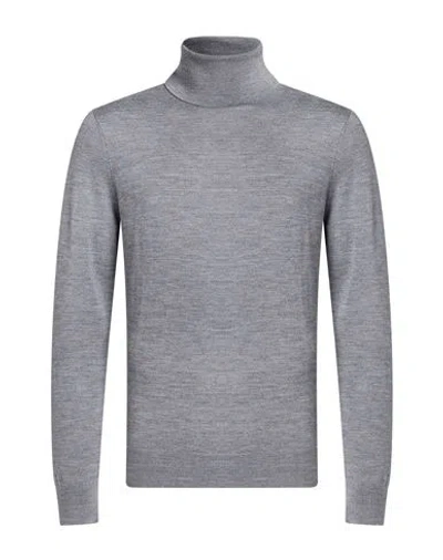 Liu •jo Man Man Turtleneck Grey Size Xxl Merino Wool In Gray