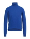 Liu •jo Man Man Turtleneck Light Blue Size Xl Wool In Blue