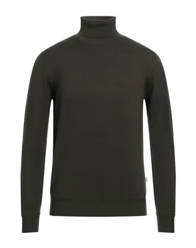 Liu •jo Man Man Turtleneck Military Green Size 3xl Cotton, Polyester, Wool