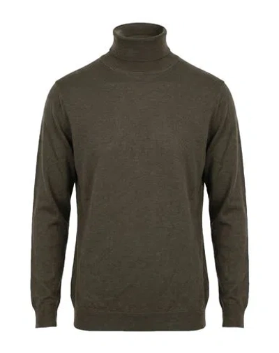 Liu •jo Man Man Turtleneck Military Green Size 3xl Virgin Wool