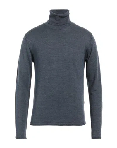 Liu •jo Man Man Turtleneck Navy Blue Size M Acrylic, Wool In Navy Blue