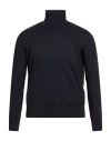 Liu •jo Man Man Turtleneck Navy Size L Cotton, Polyester, Wool In Blue