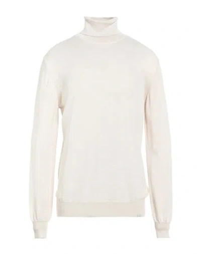 Liu •jo Man Man Turtleneck Off White Size 3xl Merino Wool, Acrylic