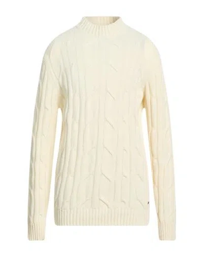 Liu •jo Man Man Turtleneck Off White Size 3xl Wool, Polyamide In Neutral