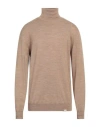 Liu •jo Man Man Turtleneck Sand Size 3xl Merino Wool, Acrylic In Beige