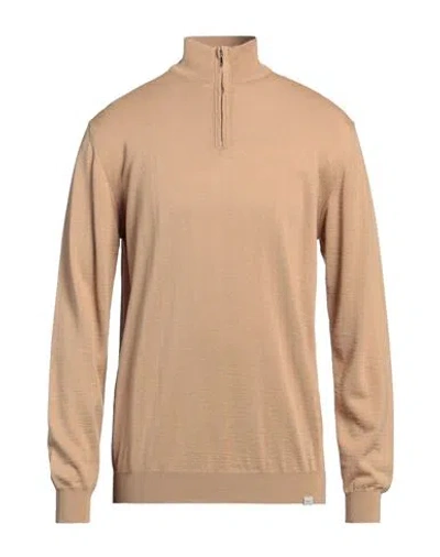 Liu •jo Man Man Turtleneck Sand Size Xxl Merino Wool, Acrylic In Beige