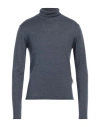 Liu •jo Man Man Turtleneck Midnight Blue Size M Virgin Wool In Blue