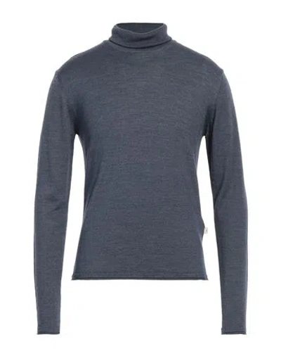 Liu •jo Man Man Turtleneck Slate Blue Size Xxl Acrylic, Wool