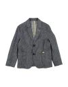 Liu •jo Man Toddler Boy Blazer Blue Size 6 Linen, Viscose In Gray