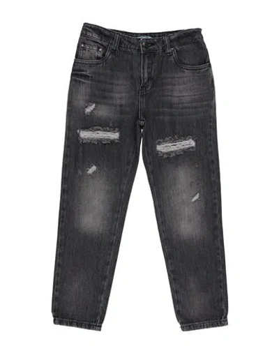 Liu •jo Man Toddler Boy Jeans Black Size 6 Cotton In Black