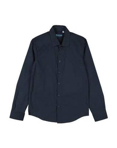 Liu •jo Man Babies'  Toddler Boy Shirt Midnight Blue Size 6 Cotton, Polyamide, Elastane