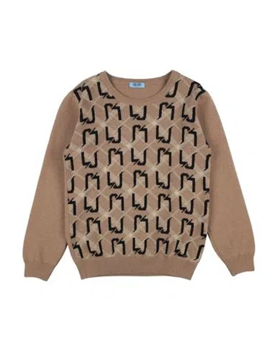 Liu •jo Man Babies'  Toddler Boy Sweater Camel Size 6 Wool, Polyamide In Beige