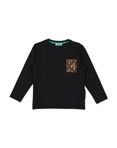 Liu •jo Man Babies'  Toddler Boy T-shirt Black Size 6 Cotton, Elastane