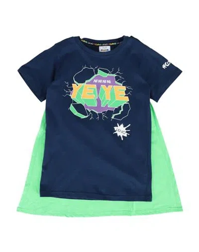 Liu •jo Man Babies'  Toddler Boy T-shirt Blue Size 6 Cotton