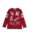 Liu •jo Man Babies'  Toddler Boy T-shirt Burgundy Size 6 Cotton, Elastane In Red