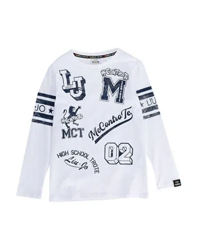 Liu •jo Man Babies'  Toddler Boy T-shirt White Size 4 Cotton, Elastane