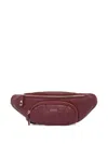 Liu •jo Manhattan Logo-embossed Belt Bag In Red