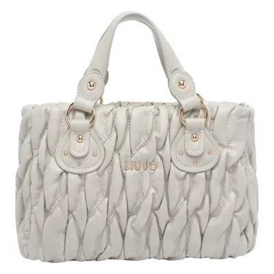 LIU •JO MATELASSE LOGO TOTE BAG
