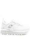 Liu •jo Liu Jo White Platform 'maxi Wonder' Sneakers In White