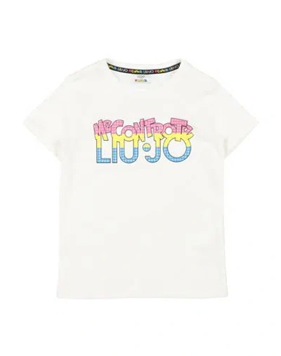 Liu •jo Babies'  Me Contro Te Toddler Girl T-shirt White Size 6 Cotton
