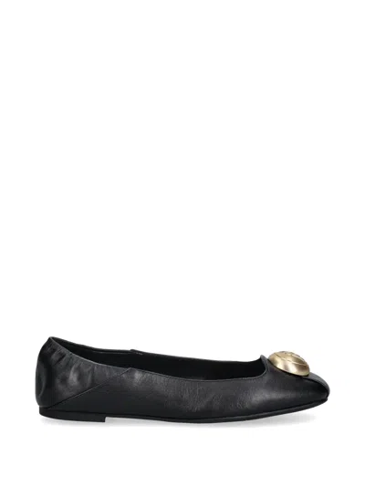 Liu •jo Medallion-detail Ballet Flats In Black