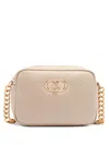 Liu •jo Medim Lapuffy Logo-plaque Chain-strap Cross Body Bag In Neutral