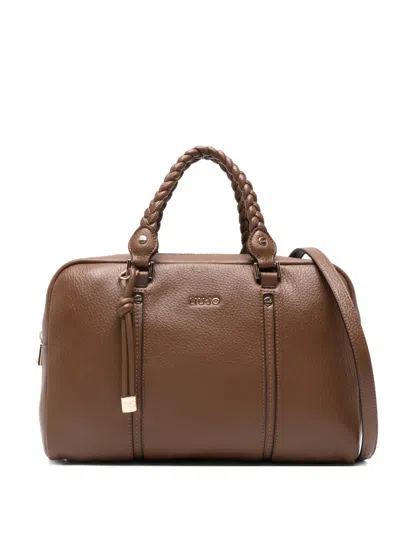 Liu •jo Medium Braided-handles Tote Bag In Brown