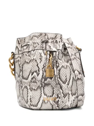 Liu •jo Medium Ecs Bucket Bag In Black