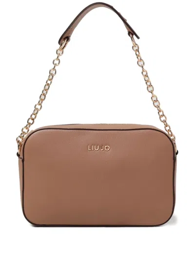 Liu •jo Medium Ecs Shoulder Bag In Brown