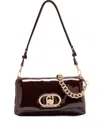 Liu •jo Medium Glossy Lapuffy Bag In Brown