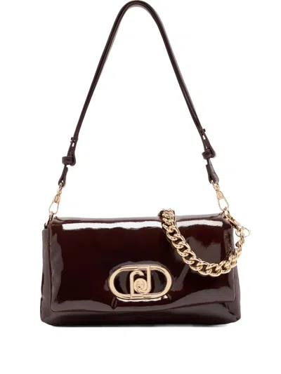 Liu •jo Medium Glossy Lapuffy Bag In Brown