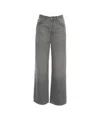 Liu •jo Medium-gray Loose Fit Jeans With Five-pocket Design In Gray