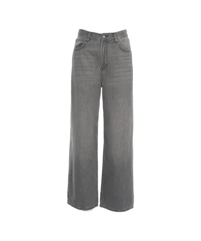 Liu •jo Medium-gray Loose Fit Jeans With Five-pocket Design