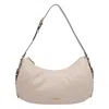 Liu •jo Zip-fastening Curved Shoulder Bag In Nude