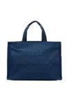 Liu •jo Medium Knit Tote Bag In Blue