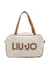Liu •jo Medium Lace Top Handle Shoulder Bag In Neutral