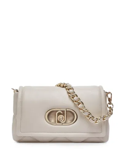 Liu •jo Medium Lapuffy Bag With Quilted Design In Neutral